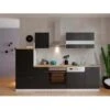Respekta Küchenzeile KB280WS 280 Cm Schwarz-Weiß -Obi Kuche Geschaft 3128097 KB280WSG 02