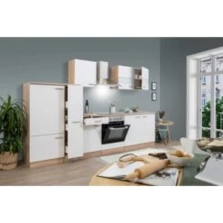 Respekta Küchenzeile KB300ESWC 300 Cm Weiß-Eiche Sägerau Nachbildung 24 Respekta Küchenzeile KB300ESWC 300 Cm Weiß-Eiche Sägerau Nachbildung -Obi Kuche Geschaft 3128824 KB300ESWC 01