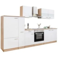 Respekta Küchenzeile KB300ESWC 300 Cm Weiß-Eiche Sägerau Nachbildung 40 Respekta Küchenzeile KB300ESWC 300 Cm Weiß-Eiche Sägerau Nachbildung -Obi Kuche Geschaft 3128824 KB300ESWC 19