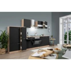 Respekta Küchenzeile KB300ESS 300 Cm Schwarz-Eiche Sägerau Nachbildung 16 Respekta Küchenzeile KB300ESS 300 Cm Schwarz-Eiche Sägerau Nachbildung -Obi Kuche Geschaft 3129244 KB300ESS 01
