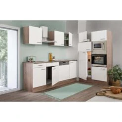 Respekta Küchenzeile Ohne E-Geräte 340 Cm Weiß Seidengl.-Eiche York 15 Respekta Küchenzeile Ohne E-Geräte 340 Cm Weiß Seidengl.-Eiche York -Obi Kuche Geschaft 34 4384 LBKB340EYWMIGKE 03