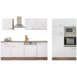 Respekta Küchenzeile Ohne E-Geräte 340 Cm Weiß Seidengl.-Eiche York 20 Respekta Küchenzeile Ohne E-Geräte 340 Cm Weiß Seidengl.-Eiche York -Obi Kuche Geschaft 34 4384 LBKB340EYWMIGKE 05