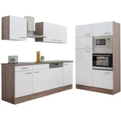 Respekta Küchenzeile Ohne E-Geräte 340 Cm Weiß Seidengl.-Eiche York 22 Respekta Küchenzeile Ohne E-Geräte 340 Cm Weiß Seidengl.-Eiche York -Obi Kuche Geschaft 34 4384 LBKB340EYWMIGKE 06