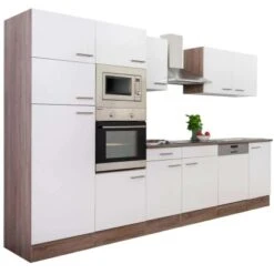 Respekta Küchenzeile Ohne E-Geräte 340 Cm Weiß Seidengl.-Eiche York 23 Respekta Küchenzeile Ohne E-Geräte 340 Cm Weiß Seidengl.-Eiche York -Obi Kuche Geschaft 34 4384 LBKB340EYWMIGKE 08