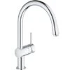 Grohe Einhand-Spültischbatterie Minta Chrom 12,5mm (1/2") C-Auslauf 2 Grohe Einhand-Spültischbatterie Minta Chrom 12,5mm (1/2") C-Auslauf -Obi Kuche Geschaft 4005176295621 4520 1