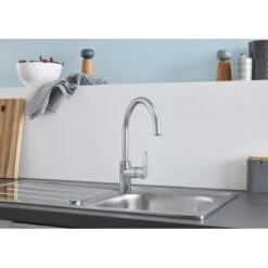 Grohe QuickFix Einhand-Spültischarmatur Start Loop Supersteel -Obi Kuche Geschaft 4005176478628 4520 6