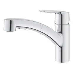 Grohe QuickFix Spültischarmatur Start Chrom Mit Ausziehbarer Dualbrause 21 Grohe QuickFix Spültischarmatur Start Chrom Mit Ausziehbarer Dualbrause -Obi Kuche Geschaft 4005176635878 30307001 3