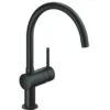 Grohe Minta Spültischbatterie Mit C-Auslauf In Velvet Black -Obi Kuche Geschaft 4005176980640 4520 01