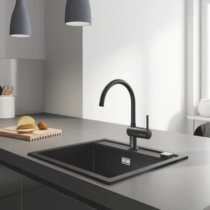 Grohe Minta Spültischbatterie Mit C-Auslauf In Velvet Black 6 Grohe Minta Spültischbatterie Mit C-Auslauf In Velvet Black – Bild 4