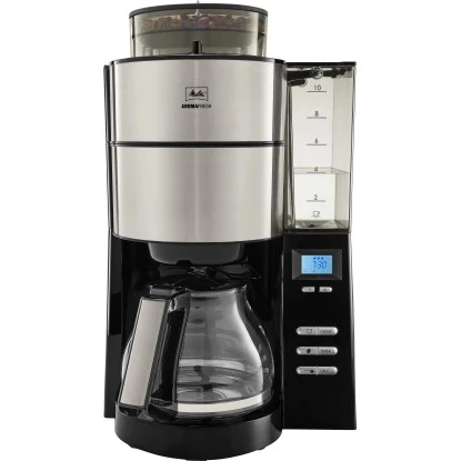 Melitta Kaffeemaschine AromaFresh Glas Schwarz Mit Mahlwerk 3 Melitta Kaffeemaschine AromaFresh Glas Schwarz Mit Mahlwerk