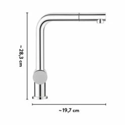 Küchenarmatur Aquilio Verchromt Mit Geschirrbrause -Obi Kuche Geschaft 4007874111661 VM01 260521