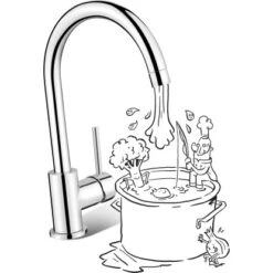 Baliv Küchenarmatur KI-1030 Chrom -Obi Kuche Geschaft 4007874157416 S03 300518