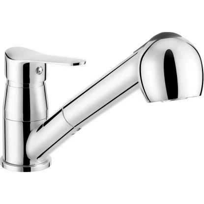 Einhebel-Küchenarmatur Bolzano Chrom Mit Geschirrbrause 3 Einhebel-Küchenarmatur Bolzano Chrom Mit Geschirrbrause