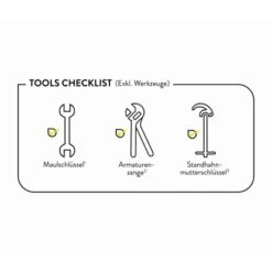 Baliv Küchenarmatur KI-1820 Chrom-Schwarz -Obi Kuche Geschaft 4007874206794 60