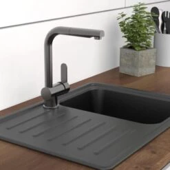 Schütte Spültischarmatur Mit Herausziehbarem Auslauf London Graphit Matt -Obi Kuche Geschaft 4008431000794 2759 16