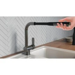 Schütte Spültischarmatur Mit Herausziehbarem Auslauf London Graphit Matt -Obi Kuche Geschaft 4008431000794 2759 6