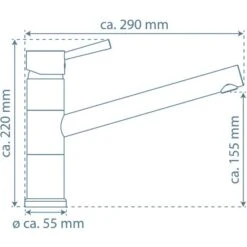 Schütte Küchenarmatur Unicorn Niederdruck Chrom -Obi Kuche Geschaft 4008431337906 2759 99