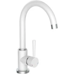 Schütte Spültischarmatur Cornwall Weiß-Chrom -Obi Kuche Geschaft 4008431791364 2759 4