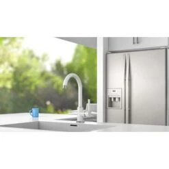 Schütte Spültischarmatur Cornwall Weiß-Chrom -Obi Kuche Geschaft 4008431791364 2759 5