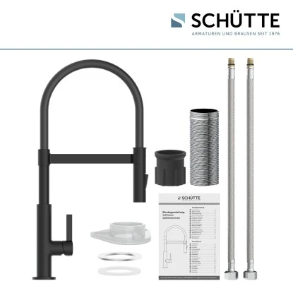 Schütte Spültischarmatur Mit Soft-Touch Schlauch Miami Schwarz-Matt 8 Schütte Spültischarmatur Mit Soft-Touch Schlauch Miami Schwarz-Matt – Bild 6