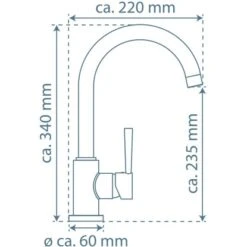 Schütte Design-Spültischarmatur Cornwall Schwarz-Matt -Obi Kuche Geschaft 4008431791661 2759 7