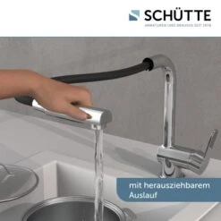 Schütte Spültischarmatur Niederdruck Herausziehbare Auslauf London Chrom 11 Schütte Spültischarmatur Niederdruck Herausziehbare Auslauf London Chrom -Obi Kuche Geschaft 4008431797199 2759 3