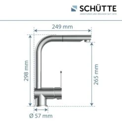 Schütte Spültischarmatur Niederdruck Herausziehbare Auslauf London Chrom 15 Schütte Spültischarmatur Niederdruck Herausziehbare Auslauf London Chrom -Obi Kuche Geschaft 4008431797199 2759 7