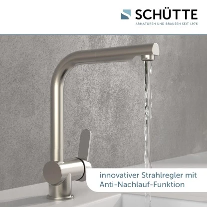 Schütte Spültischarmatur Niederdruck Herausziehbare Auslauf London Edelstahl 7 Schütte Spültischarmatur Niederdruck Herausziehbare Auslauf London Edelstahl – Bild 5