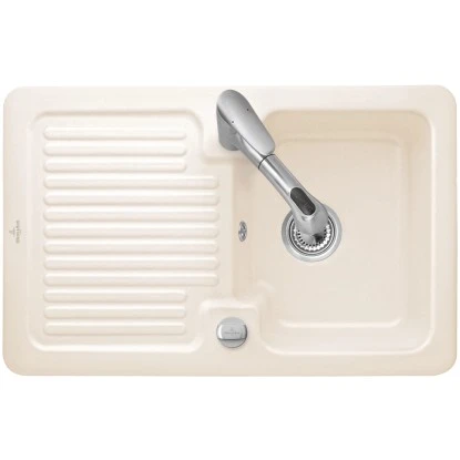 Villeroy & Boch Einbauspüle Condor 45 Ablaufg. Keramik Crema CeramicPlus 2 Villeroy & Boch Einbauspüle Condor 45 Ablaufg. Keramik Crema CeramicPlus