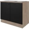 Flex-Well Exclusiv Spülenunterschrank Capri 100 Cm Schwarz Matt-Endgrain Oak 2 Flex-Well Exclusiv Spülenunterschrank Capri 100 Cm Schwarz Matt-Endgrain Oak -Obi Kuche Geschaft 4047584070117 4051 S 02