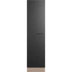 Flex-Well Exclusiv Geschirrschrank Capri 50 Cm Schwarz Matt-Endgrain Oak -Obi Kuche Geschaft 4047584070131 4051 S 01