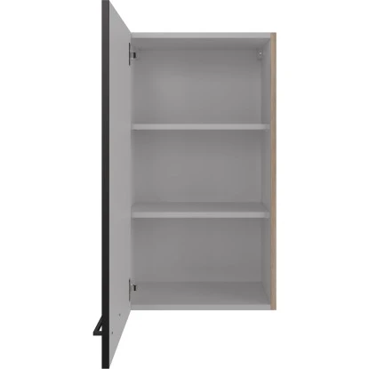 Flex-Well Exclusiv Oberschrank Capri 50 Cm X 89 Cm Schwarz Matt-Endgrain Oak 5 Flex-Well Exclusiv Oberschrank Capri 50 Cm X 89 Cm Schwarz Matt-Endgrain Oak – Bild 3