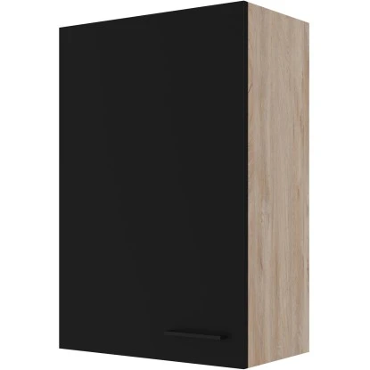 Flex-Well Exclusiv Oberschrank Capri 60 Cm X 89 Cm Schwarz Matt-Endgrain Oak 3 Flex-Well Exclusiv Oberschrank Capri 60 Cm X 89 Cm Schwarz Matt-Endgrain Oak