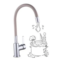 Baliv Küchenarmatur KI-1822 Chrom-Taupe -Obi Kuche Geschaft 4048122122169 S03 241120 L