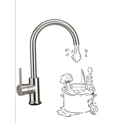 Baliv Küchenarmatur KI-1832 Edelstahl 5 Baliv Küchenarmatur KI-1832 Edelstahl – Bild 3