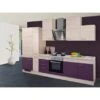 Flex-Well Exclusiv Küchenzeile Focus 310 Cm Akazie-Aubergine -Obi Kuche Geschaft 4051 g 310 2601 012 focus
