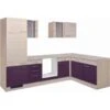 Flex-Well Exclusiv Winkelküche Focus 280 Cm Ohne E-Geräte Akazie-Aubergine -Obi Kuche Geschaft 4051 l 999 2801 014 focus