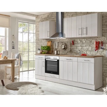 Respekta Premium Küchenzeile Landhaus 220 Cm Lärche Weiß Matt (DAH CH22058IXB) 5 Respekta Premium Küchenzeile Landhaus 220 Cm Lärche Weiß Matt (DAH CH22058IXB) – Bild 3