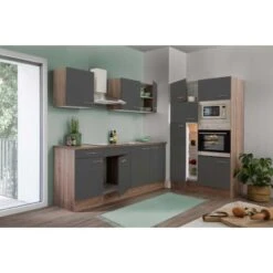 Respekta Küchenzeile Ohne E-Geräte 330 Cm Grau Seidengl.-Eiche York 9 Respekta Küchenzeile Ohne E-Geräte 330 Cm Grau Seidengl.-Eiche York -Obi Kuche Geschaft 41 4384 LBKB330EYGMIGKE 03