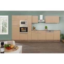 Respekta Economy Küchenzeile KB370EYCMIGKE 370 Cm Cappuccino-Eiche York Nachb. -Obi Kuche Geschaft 4201 4834 KB370EYCMIGKE 03