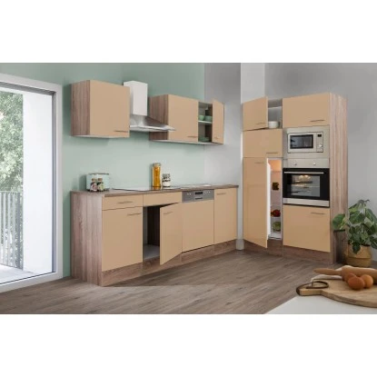 Respekta Economy Küchenzeile KB340EYCMIGKE 340 Cm Cappuccino-Eiche York Nachb. 3 Respekta Economy Küchenzeile KB340EYCMIGKE 340 Cm Cappuccino-Eiche York Nachb.