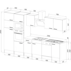 Respekta Economy Küchenzeile KB340EYCMIGKE 340 Cm Cappuccino-Eiche York Nachb. 20 Respekta Economy Küchenzeile KB340EYCMIGKE 340 Cm Cappuccino-Eiche York Nachb. -Obi Kuche Geschaft 4243 4834 KB340EYCMIGKE 04