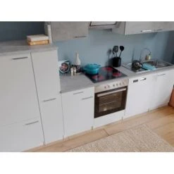 Respekta Economy Küchenzeile KB310WWBSC 310 Cm Weiß-Beton Optik -Obi Kuche Geschaft 4260515335752 4384 3