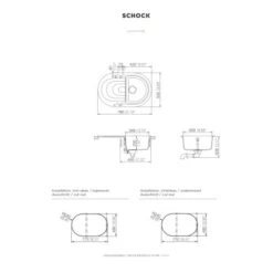 Respekta By Schock Granit-Einbauspüle Phoenix 79 Cm X 50 Cm Schwarz -Obi Kuche Geschaft 4278 4384 Phoenix79x50S 02