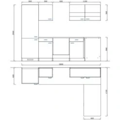 Respekta Winkelküche KBL280WSCGKEG 280 X 172 Cm Schwarz-Weiß-Butcher Nussbaum 15 Respekta Winkelküche KBL280WSCGKEG 280 X 172 Cm Schwarz-Weiß-Butcher Nussbaum -Obi Kuche Geschaft 4384 neu KBL280WSCGKEG 04