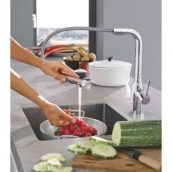 Grohe Einhand-Spültischbatterie Essence Chrom -Obi Kuche Geschaft 4520 ZZH T30270A13 001 01