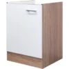 Flex-Well Classic Spülenunterschrank Florida 50 Cm Weiß-Sonoma Eiche -Obi Kuche Geschaft 4526026 4800 spu50 samoa 2