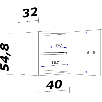 Flex-Well Exclusiv Hängeschrank Joelina 40 Cm Weiß 4 Flex-Well Exclusiv Hängeschrank Joelina 40 Cm Weiß – Bild 2