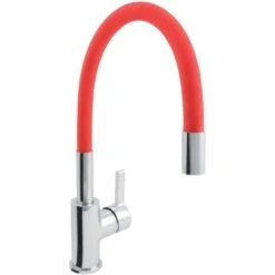 AquaSu Einhebelmischer Küchenarmatur Lago Multi 2.0 Chrom-Rot