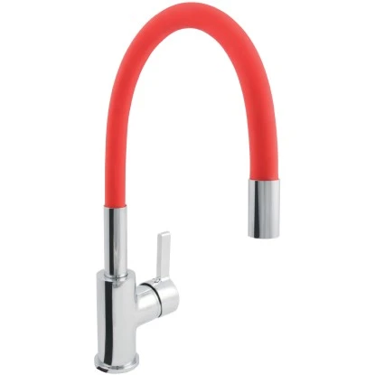 AquaSu Einhebelmischer Küchenarmatur Lago Multi 2.0 Chrom-Rot 3 AquaSu Einhebelmischer Küchenarmatur Lago Multi 2.0 Chrom-Rot